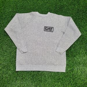 Vintage 90s CAT Diesel Power Sweatshirt S/M 19x22 USA